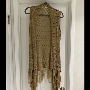 Brown Duster w Fringe (small) Vici Boutique